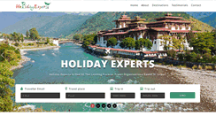 Desktop Screenshot of holidayexperts.net